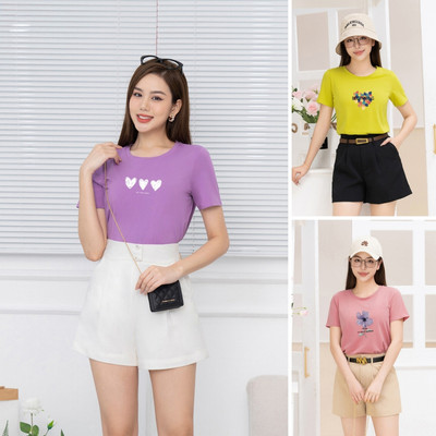 Áo phông nữ dáng vừa NA01 Lẻ Size Giao Mẫu Lộn Xộn Hình ngẫu nhiên Loza PT002