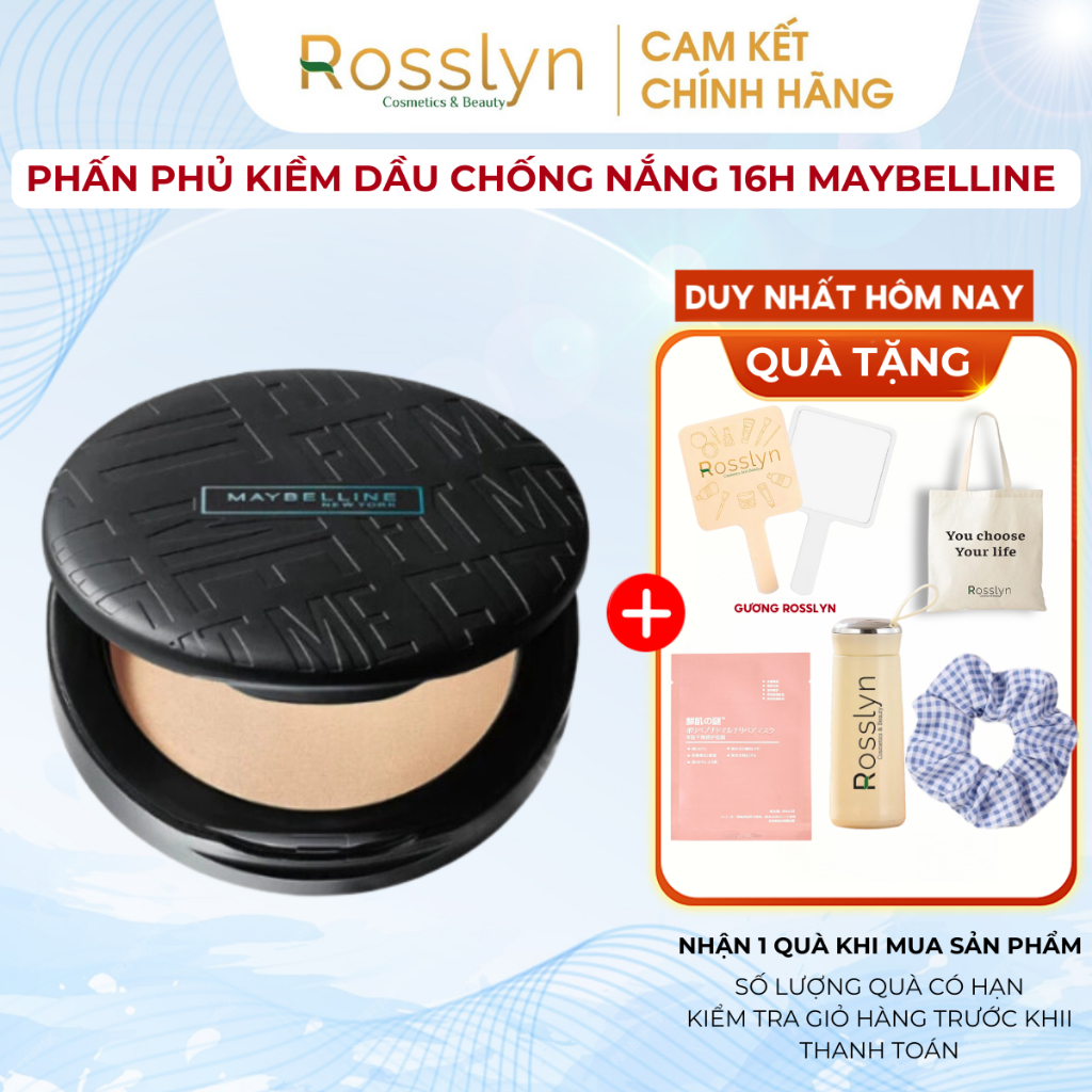 Phấn Phủ Fit Me Maybelline New York Kiềm Dầu Mịn Lì 16H, Che Phủ, Chống Nắng SPF32 PA+++ Compact 6g
