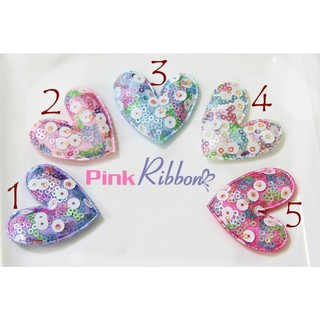 SET 2C- Tim nhũ kim sa phụ kiện thời trang, gắn lên phụ kiện tóc, làm phụ kiện nơ bờm kẹp tóc, DIY, handmade