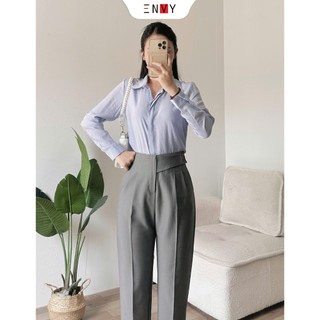Áo Sơ Mi Nữ Dài Tay Basic Công Sở ENVY S261