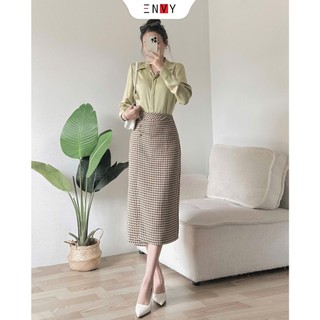 Áo Sơ Mi Nữ Dài Tay Basic Công Sở ENVY S261