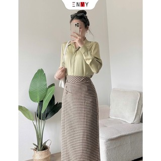 Áo Sơ Mi Nữ Dài Tay Basic Công Sở ENVY S261