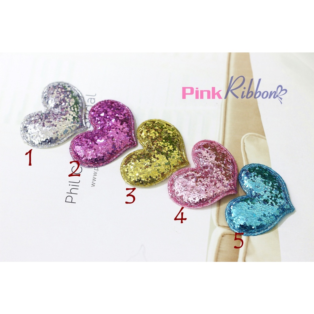 SET 2C - Tim nhũ vảyphụ kiện thời trang, gắn lên phụ kiện tóc, làm phụ kiện nơ bờm kẹp tóc, DIY, handmade