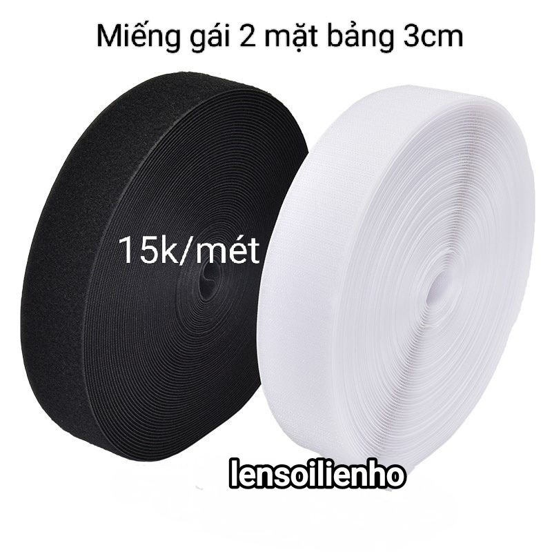 Miếng dán gai 2 mặt bản 2cm, 3cm