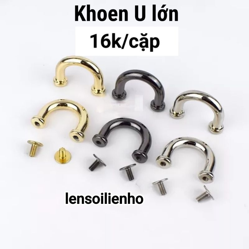 Khoen U và khoen D vuông bắt vít