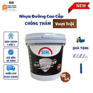 NHỰA ĐƯỜNG SIK CHỐNG THẤM GỐC DẦU 10 Lít
