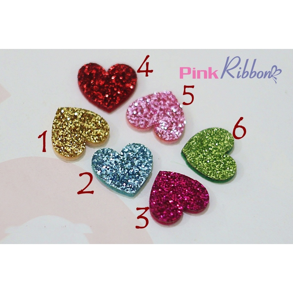 SET 5C - Tim nhũ nhí phụ kiện thời trang, gắn lên phụ kiện tóc, làm phụ kiện nơ bờm kẹp tóc, DIY, handmade