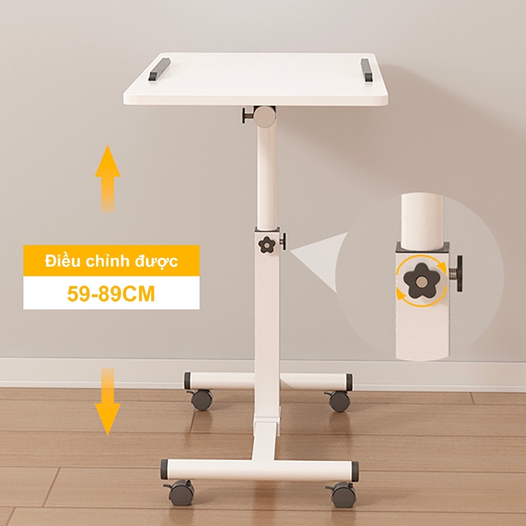 ALOVE Bàn nâng hạ đa năng có thể xoay có bánh xe phù hợp cho học tập văn phòng và gia | BigBuy360 - bigbuy360.vn