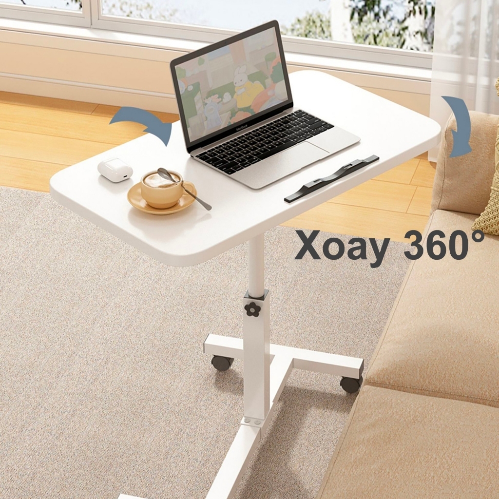 ALOVE Bàn nâng hạ đa năng có thể xoay có bánh xe phù hợp cho học tập văn phòng và gia | BigBuy360 - bigbuy360.vn