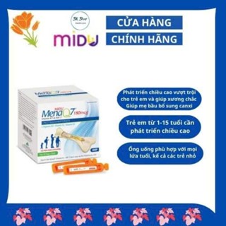 Phát triển chiều cao, bổ sung canxi MIDU MENAQ7 180mcg, canxi hữu cơ, hộp 30 ống