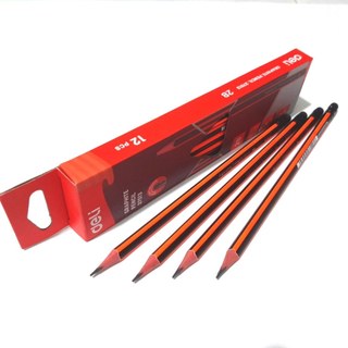 Sỉ 12 chiếc bút chì gỗ 2B đẹp sẵn Deli - SP000861