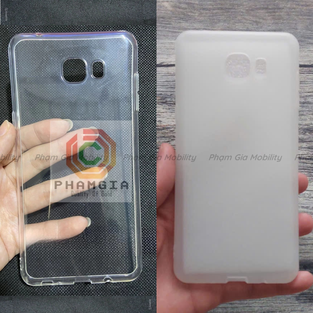 Ốp lưng dành cho Samsung C9 Pro dẻo trong nhám, trong suốt cao cấp