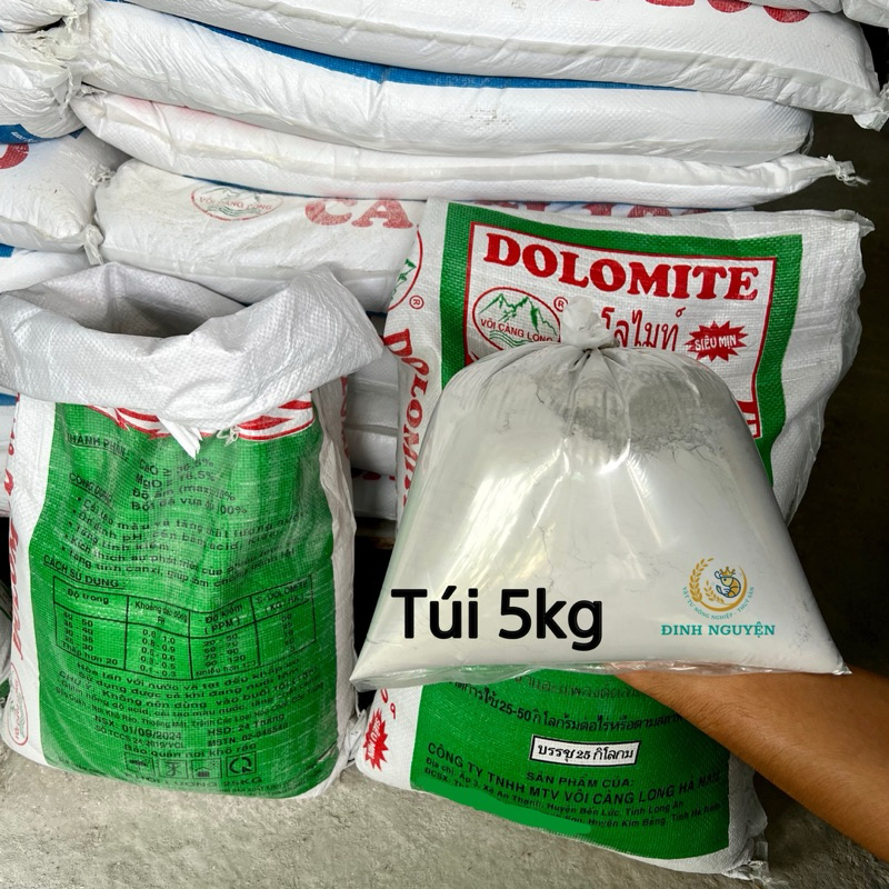 [Túi 5kg] Dolomite - Vôi Càng Long (Dolomite Thái) - Cung Cấp Khoáng chất cho ốc, tôm, cua; làm sạch nước và ổn định pH