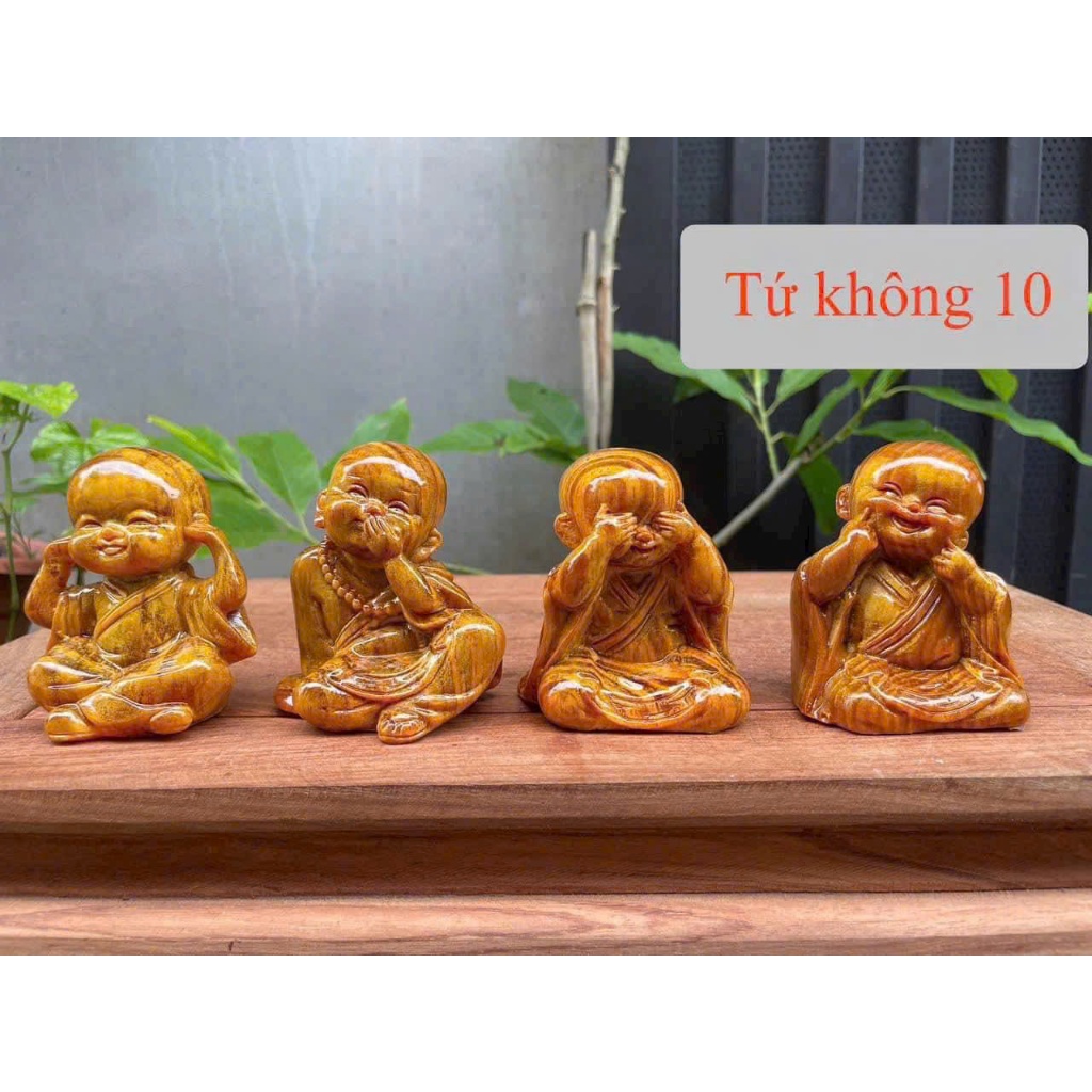 Tượng tứ không gỗ huyết long kích thước c9-8-6