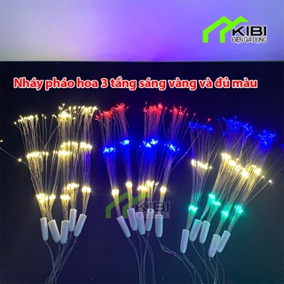 Đèn led pháo hoa, dây đèn chớp nháy nhiều màu, nháy chùm
