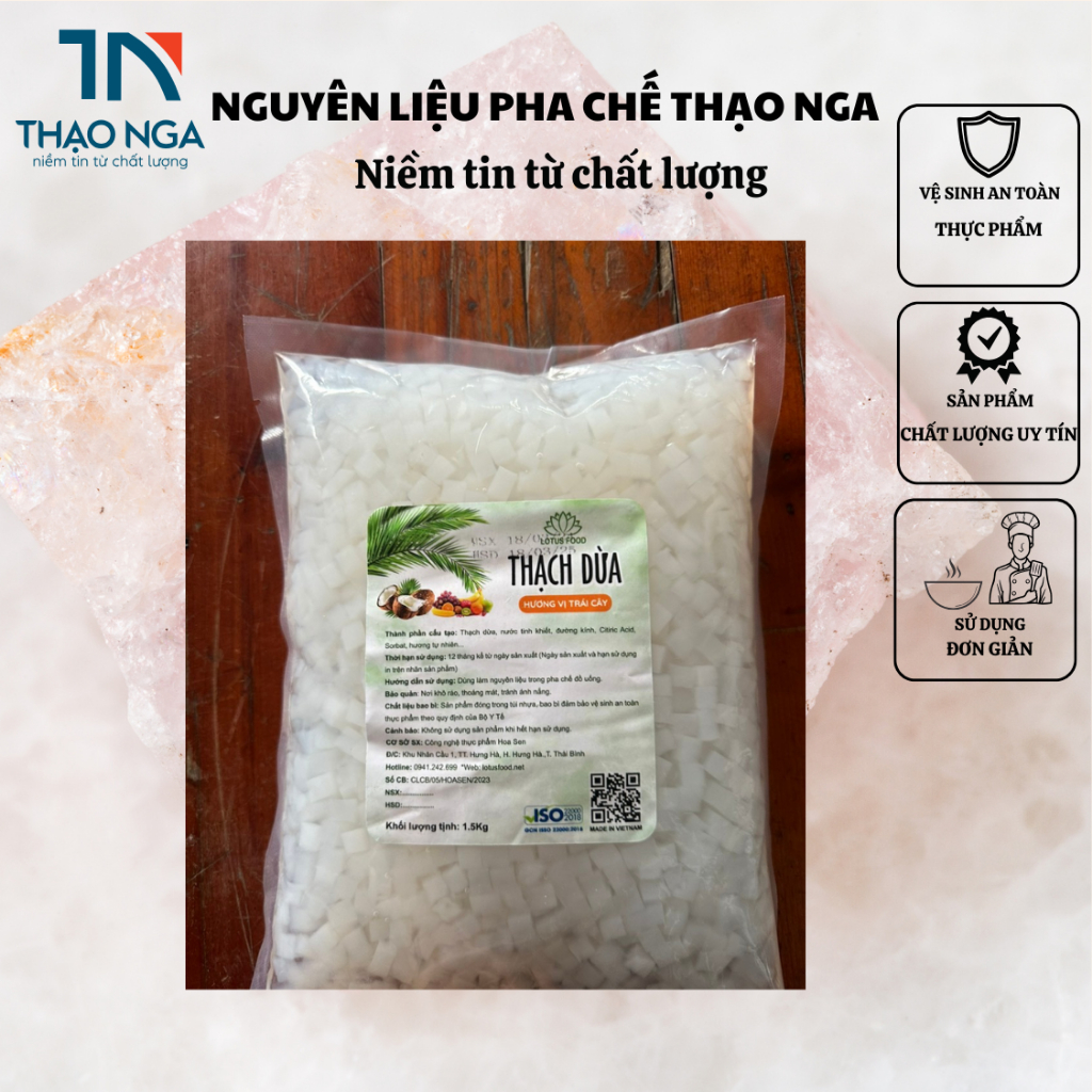 THẠCH DỪA - LOTUS FOOD - bịch 1.5kg