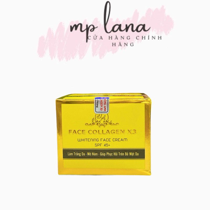Kem face colagen x3 Đông Anh hộp 15gr