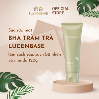   KOL Live  Sữa rửa mặt BHA tràm trà Lucenbase 120g hỗ trợ làm sạch sâu sạch bã nhờn và mịn da 