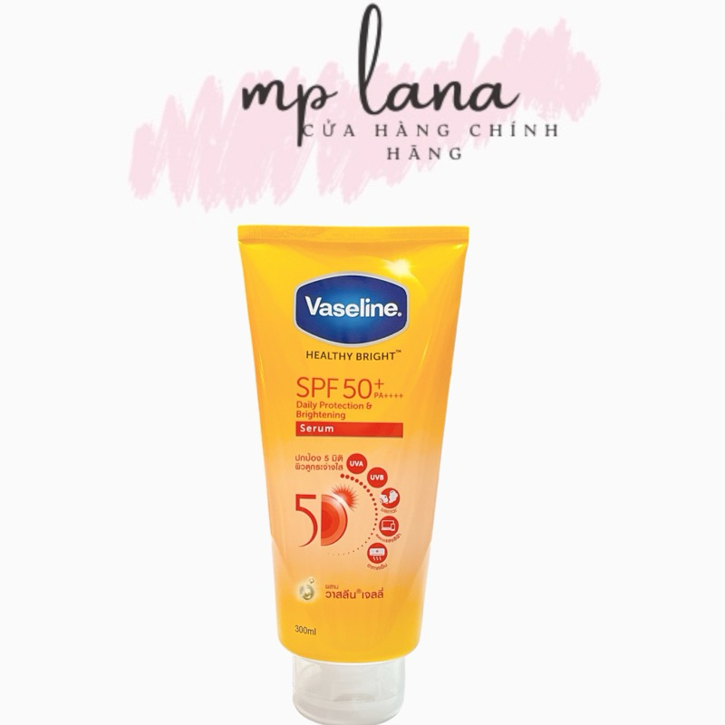 Dưỡng thể Vaseline Healthy Bright Gluta- Hya Serum Burst Lotion 10x (mẫu Thái 2021)