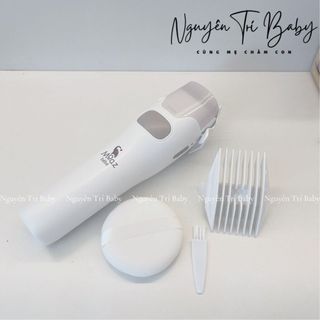 Tông đơ cắt tóc cho bé Moaz bebe MB100 có chức năng hút tóc, chống nước, bảo hành chính hãng 12 tháng