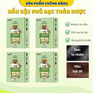 [Combo 4 Hộp (40 Gói) + Tặng 2 gói dưỡng tóc protein] Dầu Gội Phủ Bạc Tmz2356 Chiết Xuất Từ Thảo Dược Giúp Đổi Màu Tóc