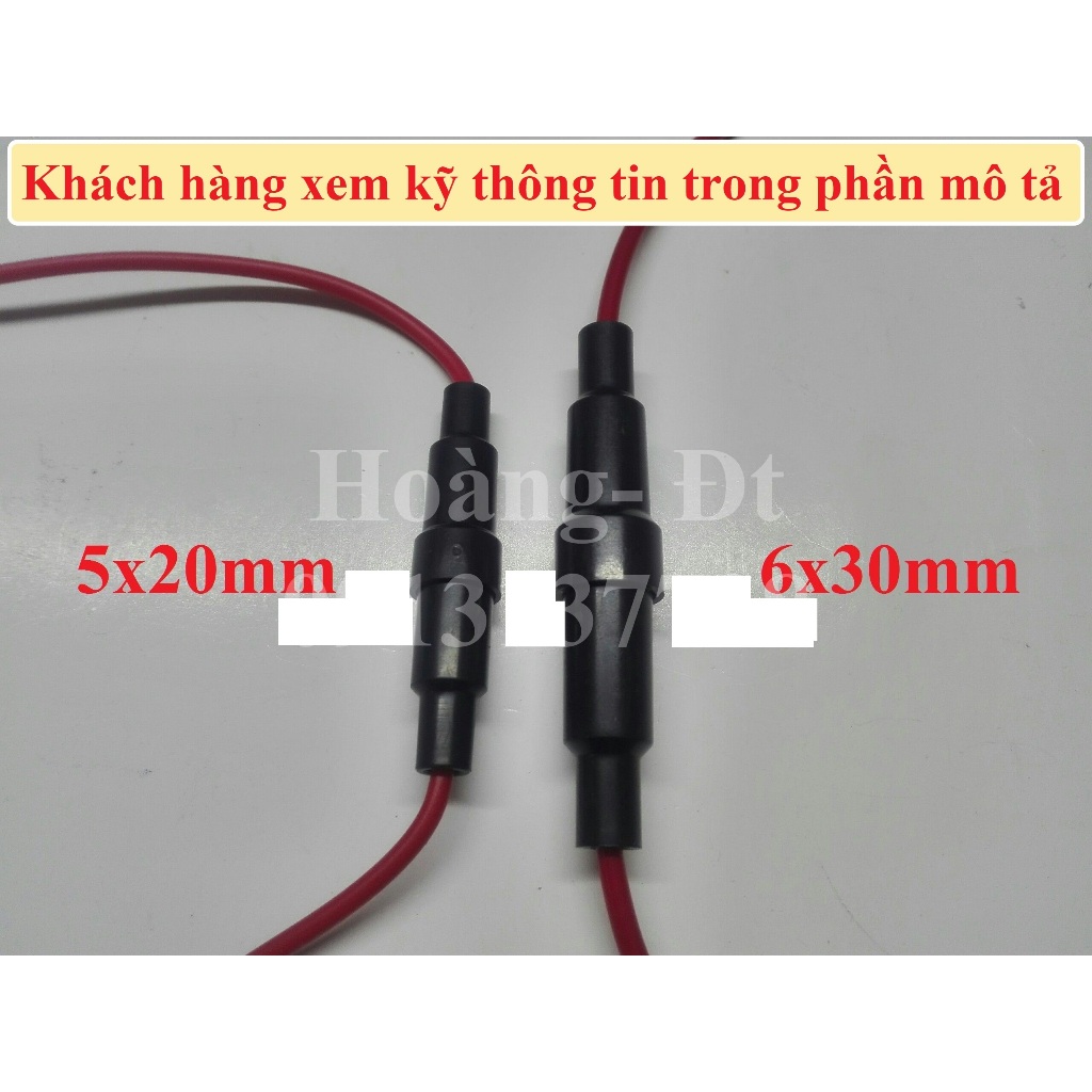 Vỏ cầu chì ống 5x20 6x30