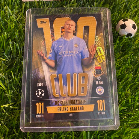 THẺ LẺ - 100 CLUB UNBEATABLE - TOPPS MATCH ATTAX 2024 - ERLING HAALAND (MANCHESTER CITY)