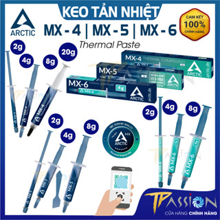 Keo tản nhiệt Arctic MX4 MX5 MX6 - 2g, 4g, 8g, 20g, 45g - Mẫu mới MX-4 MX-5 MX-6 năm 2025 hiệu năng cao QR Check