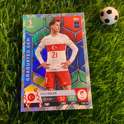 THẺ LẺ - GRADUATED GEM - TOPPS MATCH ATTAX EURO 2024 - ARDA GULER (TURKIYE)