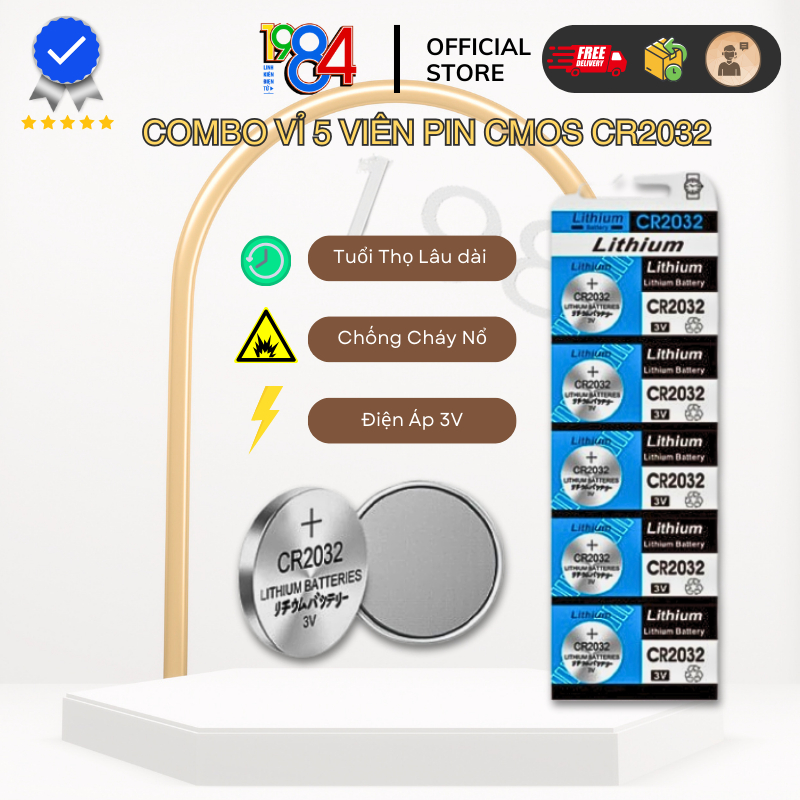 Pin Cmos VĨ 5 VIÊN PIN CMOS CR2032