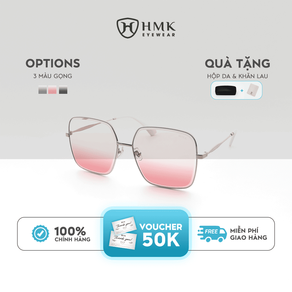 Kính Mát Tráng Gương Thời Trang HMK EYEWEAR Chống Tia UV400 Bảo Vệ Mắt - KM28510
