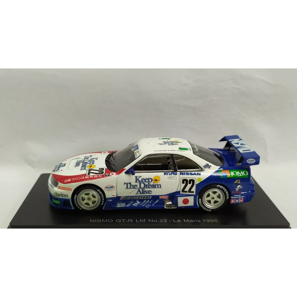 Mô hình xe Spark NISMO GT-R LM No.22 Le Mans 1995 H.Fukuyama - M.Kondou - S.Kasuya tỷ lệ 1:43