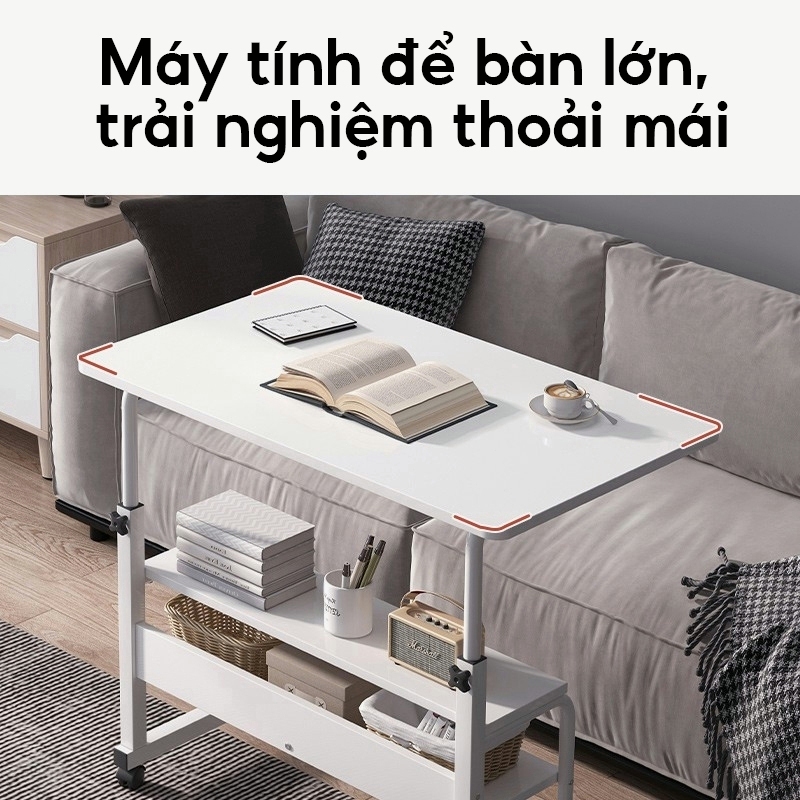 ALOVE Bàn Đầu Giường Di Động Tiết Kiệm Không Gian Có Bánh Xe Phù Hợp Phòng Ngủ Nhỏ Gọn Tiện Lợi | BigBuy360 - bigbuy360.vn