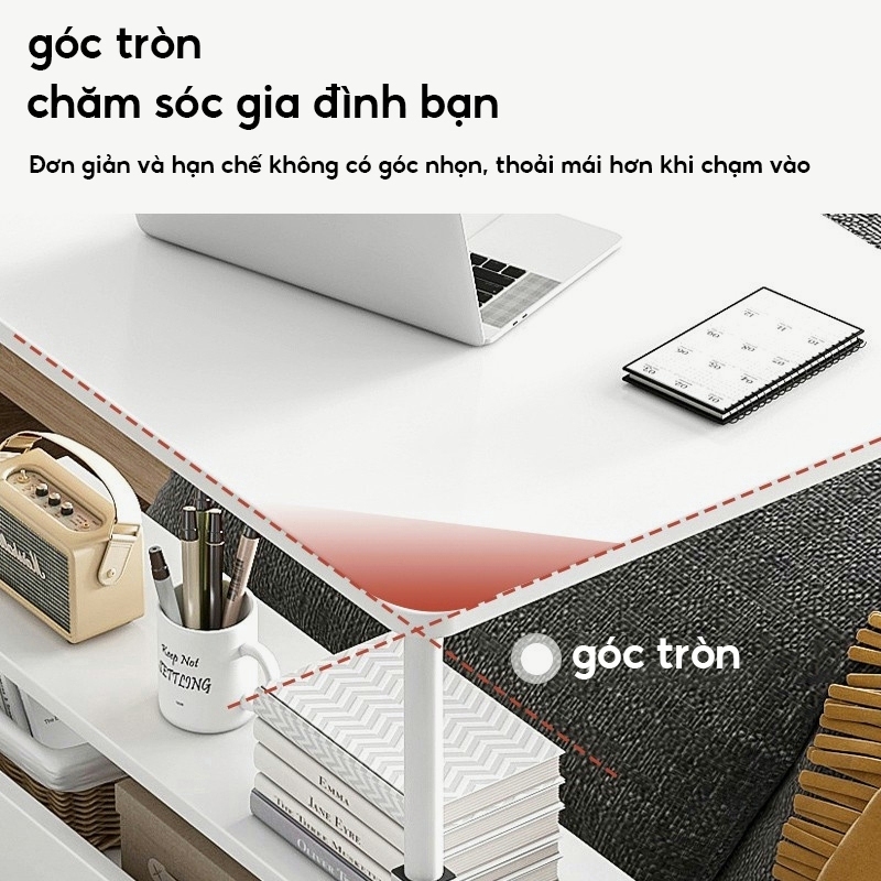 ALOVE Bàn Đầu Giường Di Động Tiết Kiệm Không Gian Có Bánh Xe Phù Hợp Phòng Ngủ Nhỏ Gọn Tiện Lợi | BigBuy360 - bigbuy360.vn