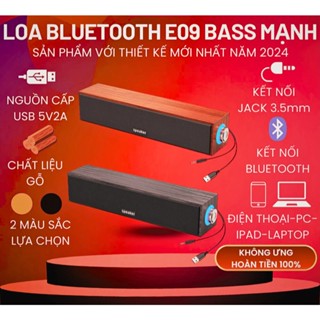 Loa máy tính, Loa thanh vi tính cắm dây bass mạnh để bàn, loa nghe nhạc mini pc laptop điện thoại tivi KELLY - E09
