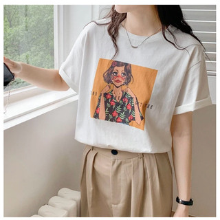 ÁO THUN COTTON IN HÌNH dễ thương HELENSHOPVN, phong cách basic hàn quốc dễ dàng phối đồ phù hợp với mọi lứa tuổi