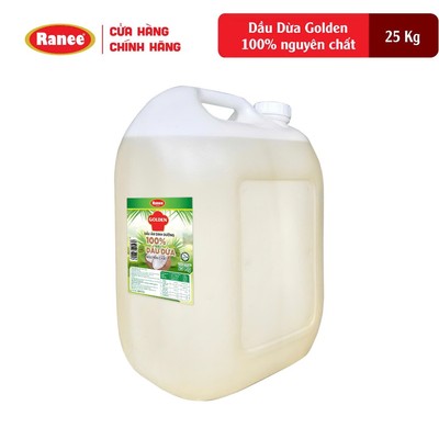 Can dầu DỪA Dinh dưỡng Golden 25kg( 27.5 lít) - 100% nguyên chất