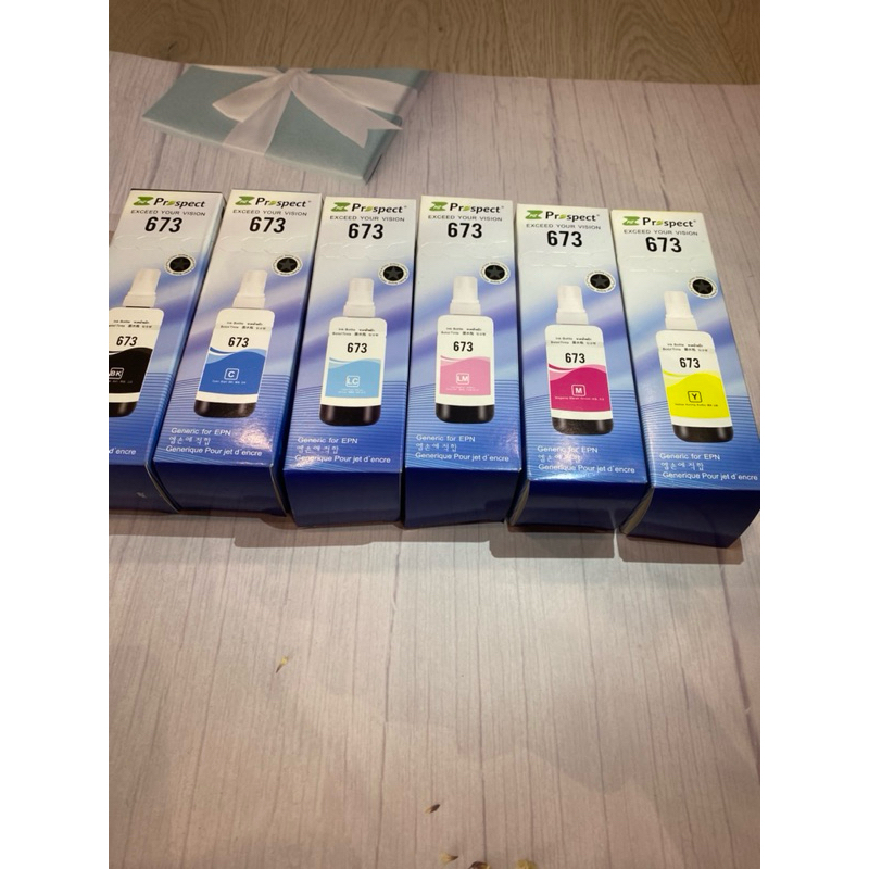 Nguyên bộ 6 màu mực refill 673 cho máy Epson L1800 L805 chất lượng cao