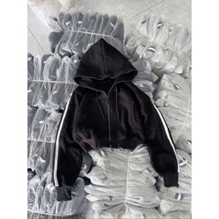 ÁO KHOÁC NỈ NGOẠI LÓT LÔNG FORM LỬNG PHỐI SỌC 99K - size 35kg-58kg vừa Nữ Women Top