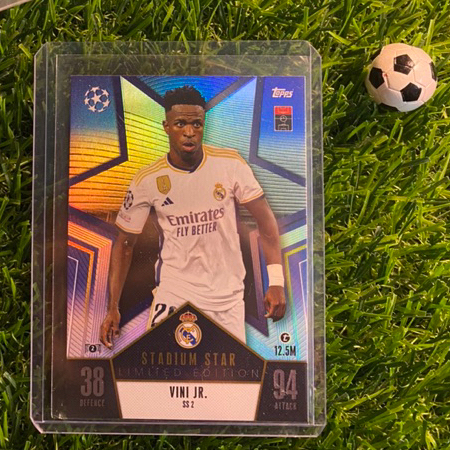 THẺ LẺ - LIMITED EDITION - STADIUM STAR - TOPPS MATCH ATTAX 2023/2024 - VINI JR (REAL MADRID)