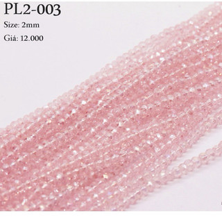 Dây hạt pha lê 2mm - Link 1/2, nguyên liệu trang trí may mặc, phụ liệu may mặc, phụ kiện tóc