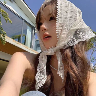 [Order ] Khăn ren tuban chùm đầu dễ thương chụp ảnh, du lịch xinh xắn dễ thương