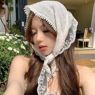 [Order ] Khăn ren tuban chùm đầu dễ thương chụp ảnh, du lịch xinh xắn dễ thương