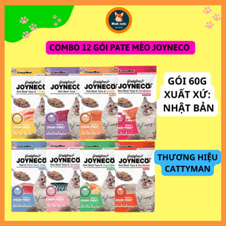  COMBO 12 gói Pate mèo Joyneco từ Nhật Bản vị cá ngừ bổ sung vitamin dưỡng chất 