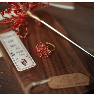 Nhẫn nữ thủ công Bỉ ngạn hoa [Suli'shandmade]