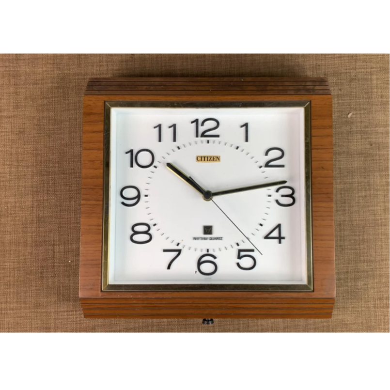 Đồng hồ cổ điển Citizen Rhythm Quartz 8MG019 kim trôi 31cm Japan Vintage wall clock