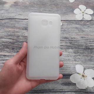 Ốp lưng dành cho Samsung C9 Pro dẻo trong nhám, trong suốt cao cấp