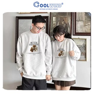 Áo Sweater Couple COOLWIND BETTER TOGETHER | Áo Nỉ Xám Tiêu | Hình In Cực Nét Local Brand