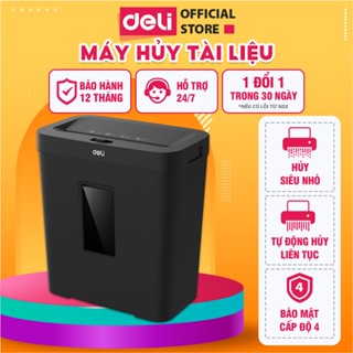 Máy Hủy Tài Liệu Deli ET024 Cao Cấp, Máy Hủy Giấy Tờ Card CD Cho Doanh Nghiệp, Văn Phòng, Nhà Trường
