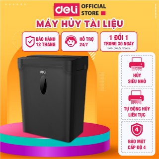 Máy Hủy Tài Liệu Deli Dòng ET014 Máy Hủy Băm Giấy Card CD Bảo Mật Tài Liệu Giấy Tờ Cho Văn Phòng